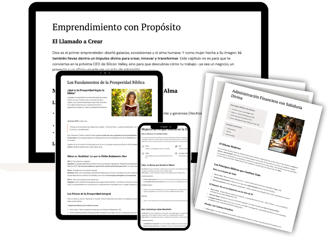 Interior del libro Prosperidad Bíblica para Mujeres